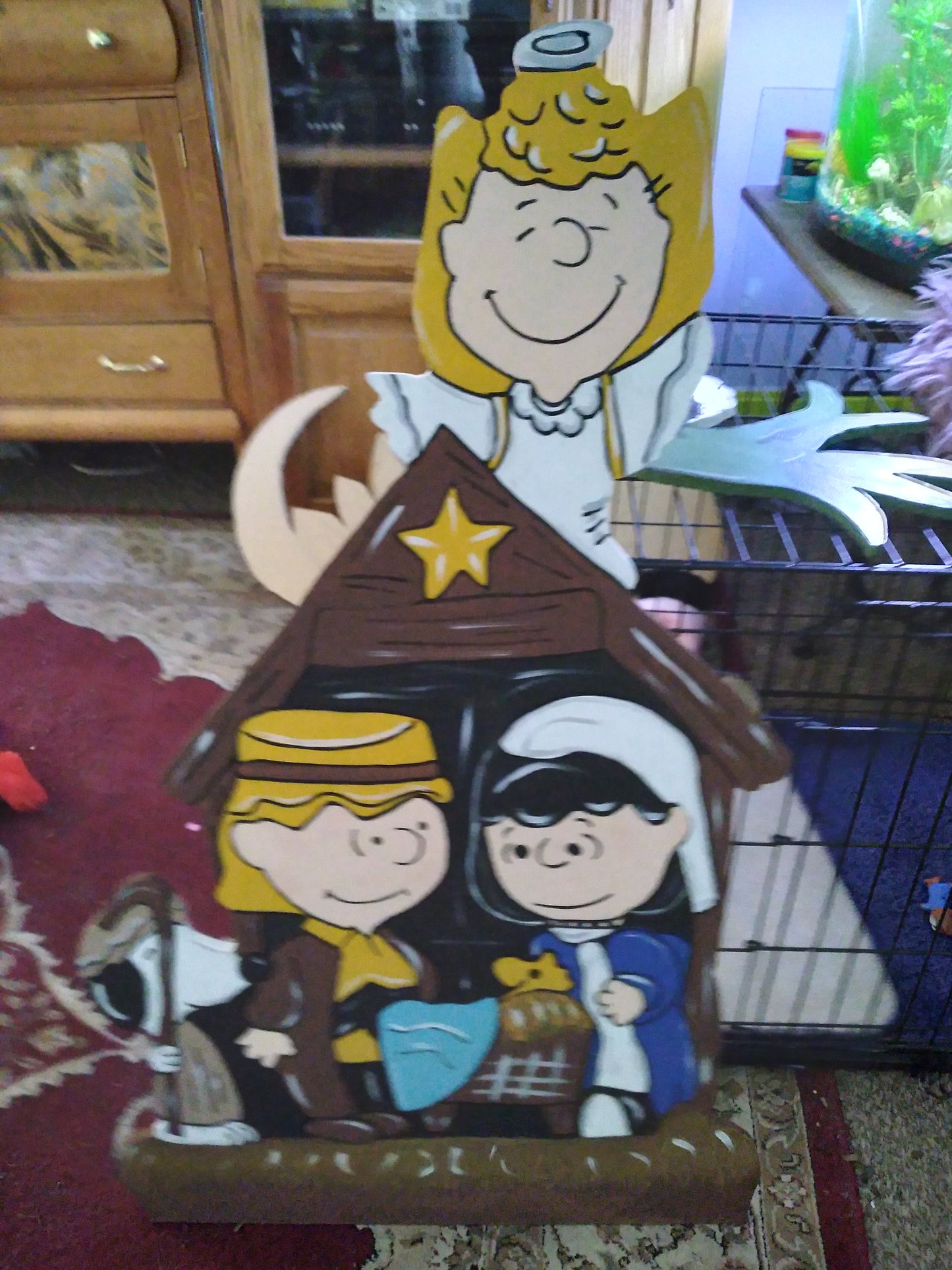 Peanuts Nativity scene 38 in tall