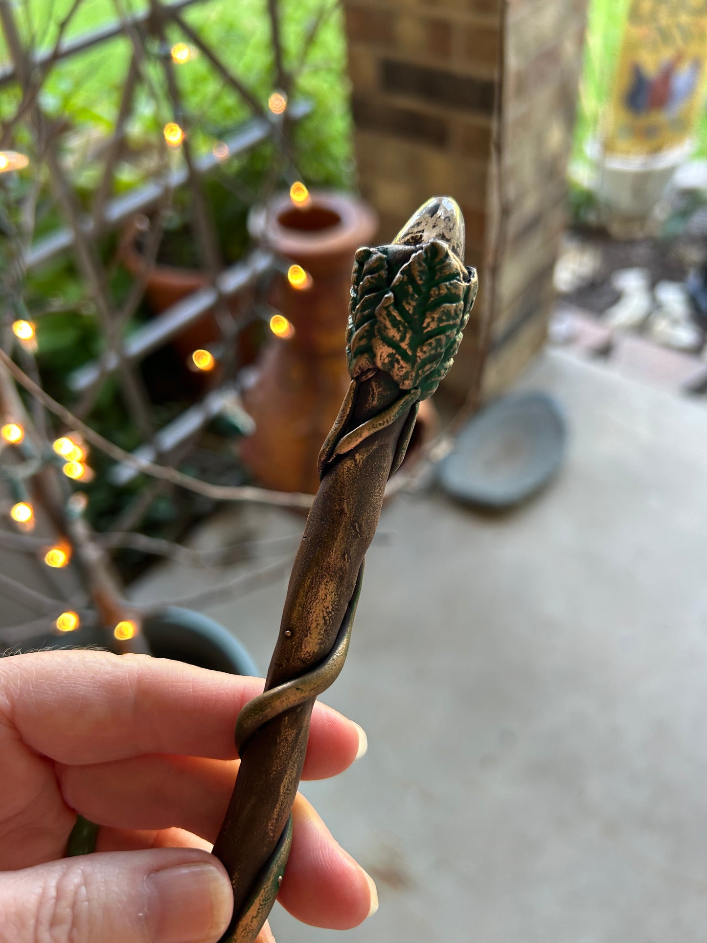 Custom wands party prop natural stones