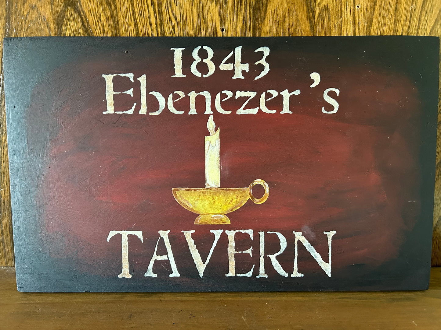 1843 Ebenezer’s Tavern sign