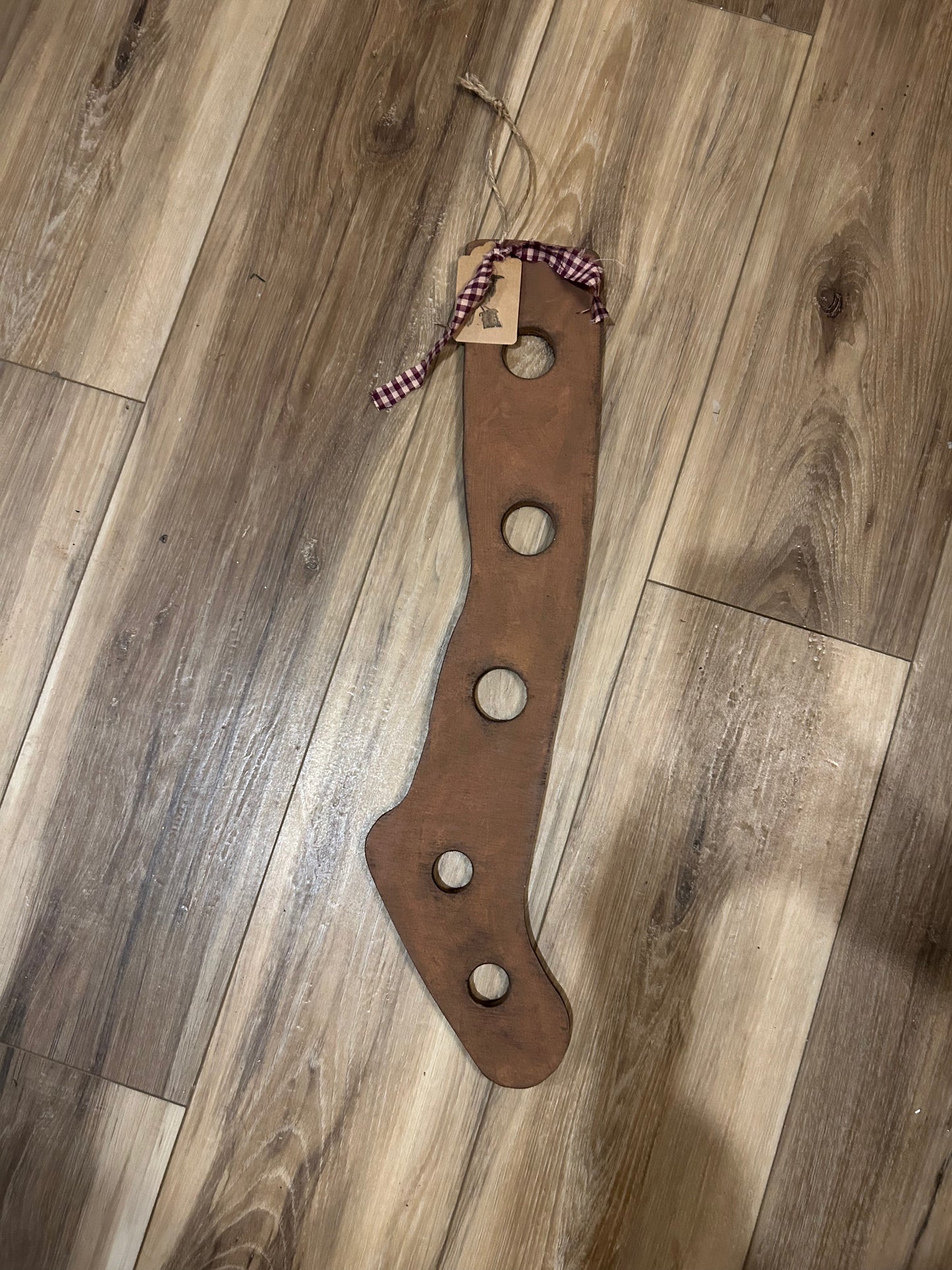 Primitive sock stretcher farmhouse decor