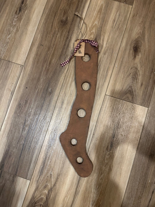 Primitive sock stretcher farmhouse decor