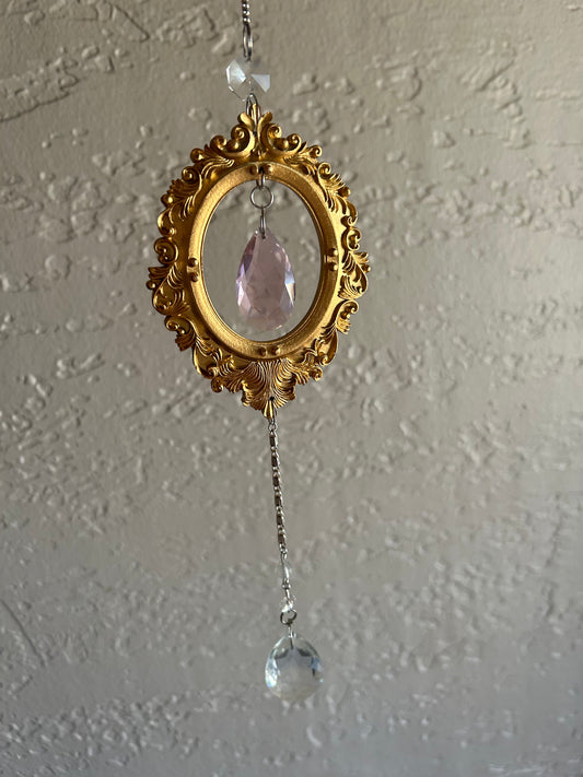 Vintage mini frame suncatcher large