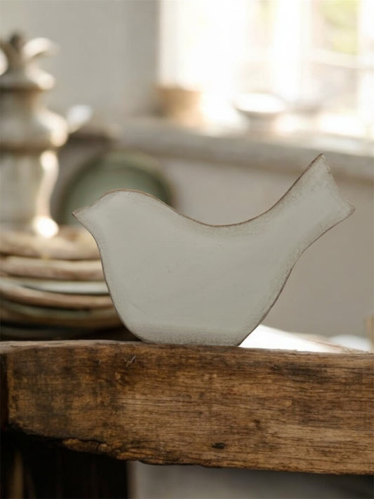 Distressed Chunky Wooden Spring Bird