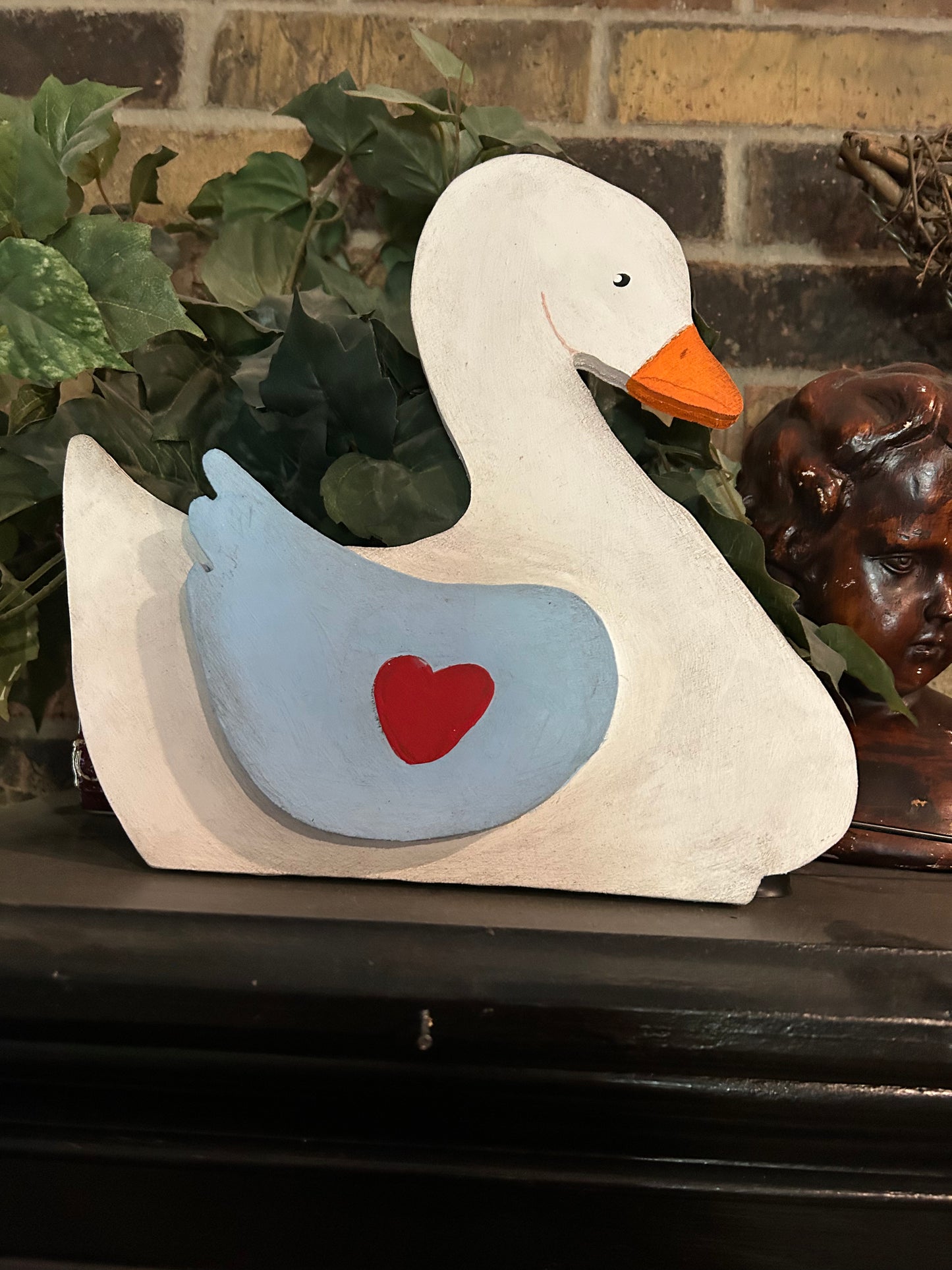 Vintage wood goose