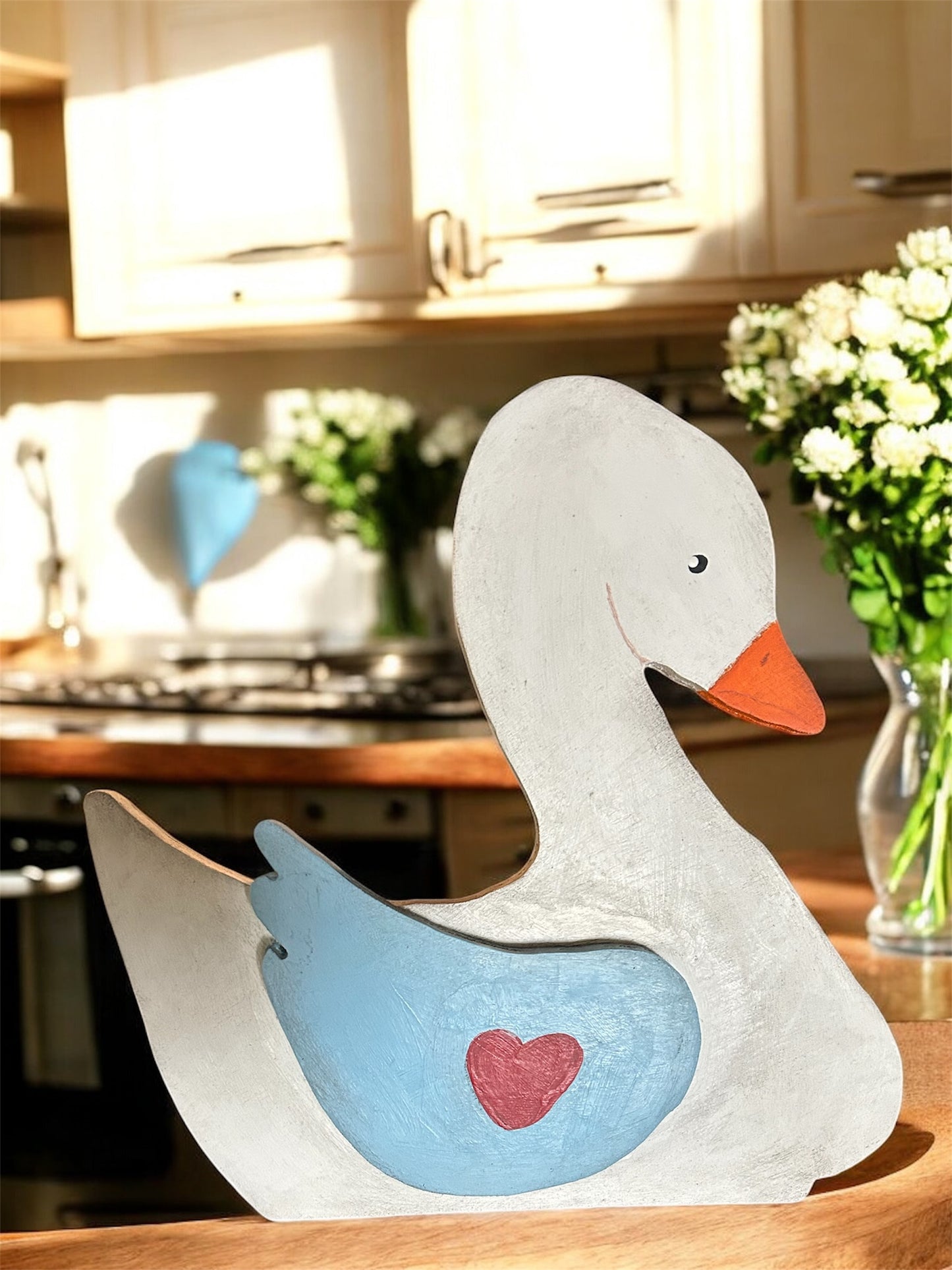Vintage wood goose