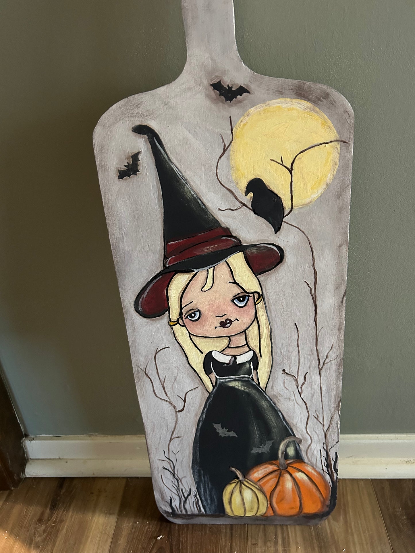 Whimsical gothic witch board