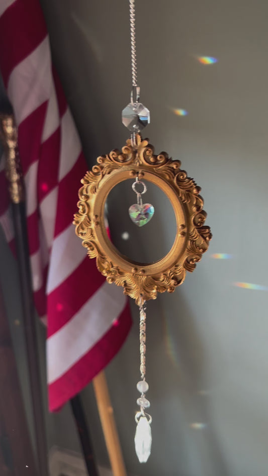 Sun catchers vintage frame prism