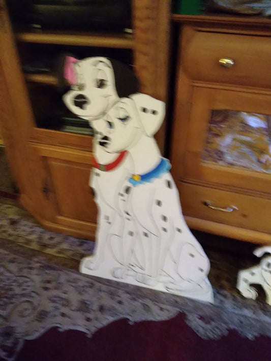 101 Dalmatians Pongo and Perda Christmas display