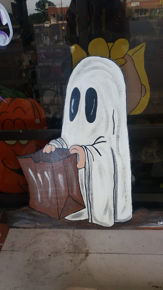 Trick or Treating Ghost Halloween display