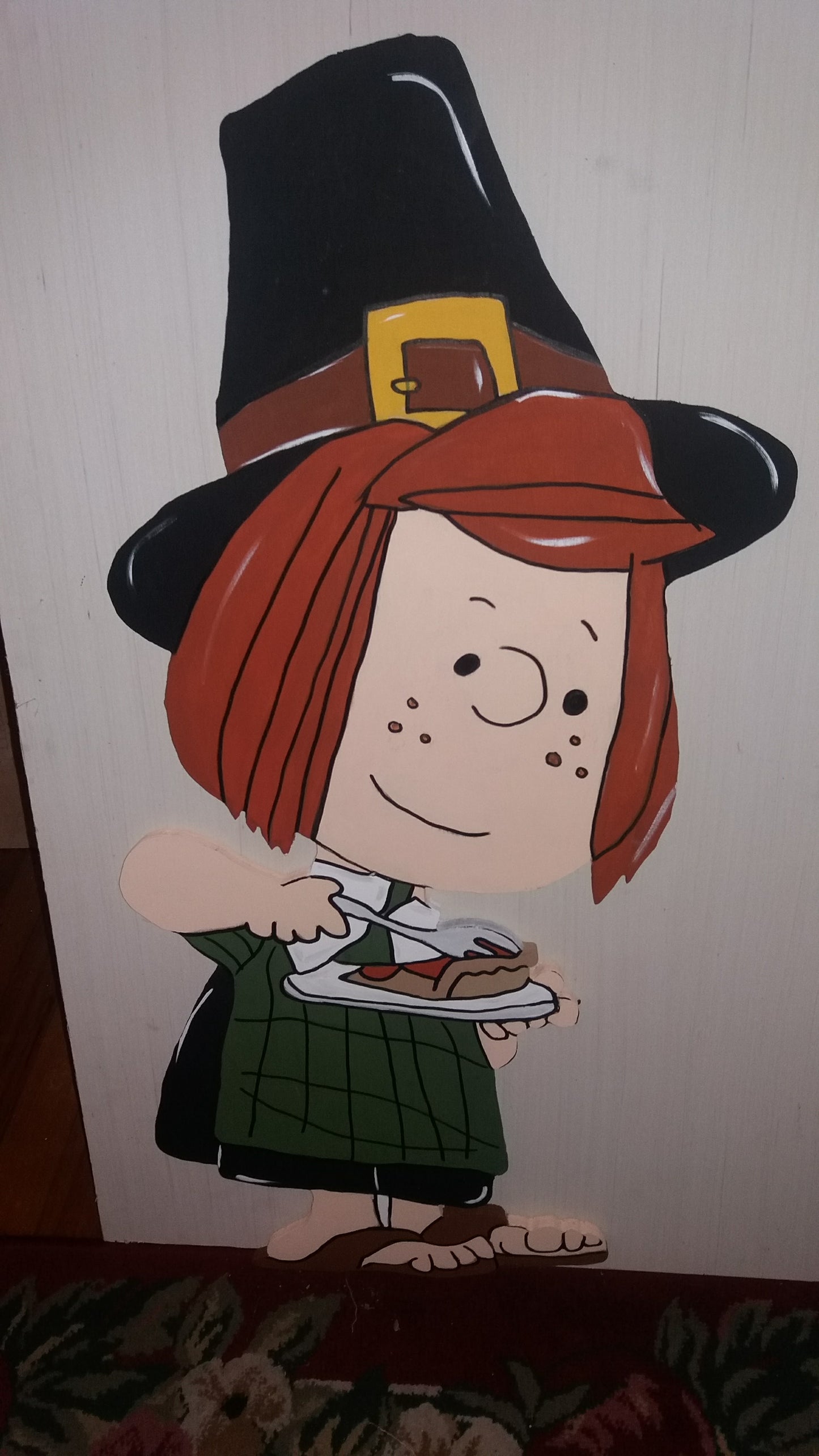 Peanuts Peppermint Patty Thanksgiving display