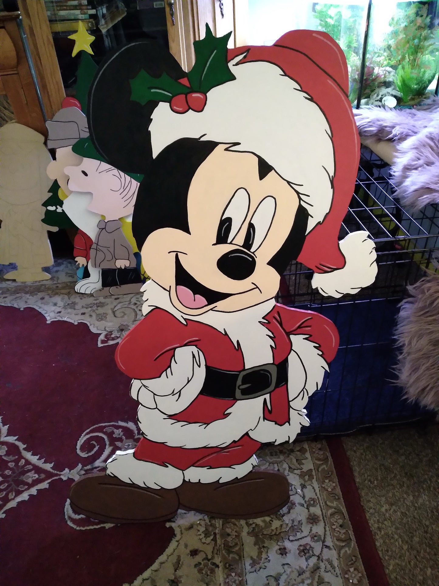 Santa Mickey Mouse Christmas display