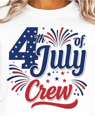 4th of July crew T-shirt