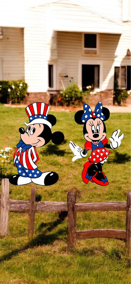 American pride Mickey and Minnie