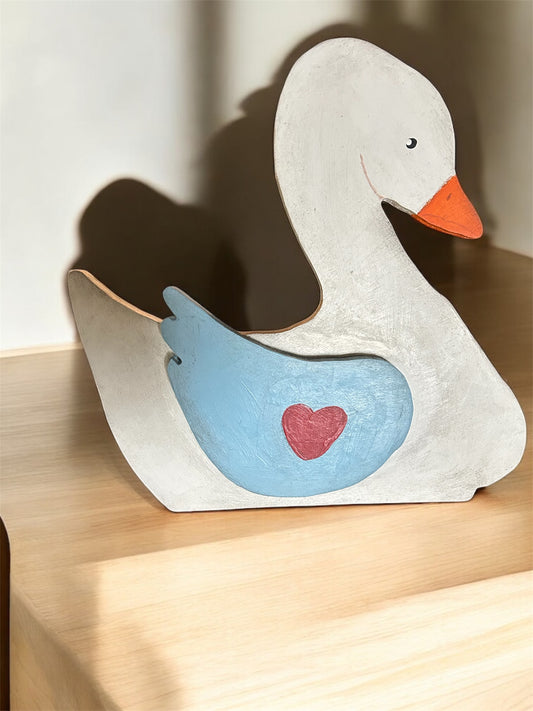 Vintage wood goose