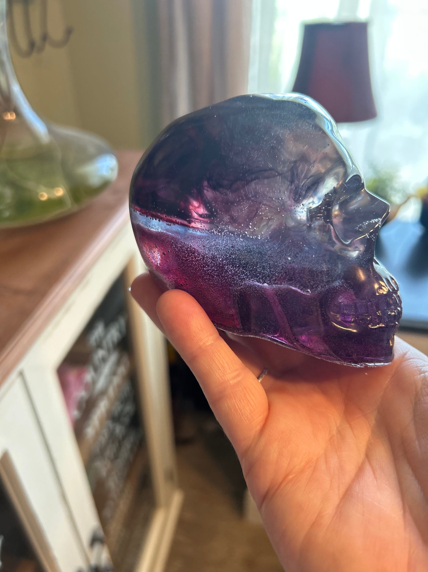 Purple and black large skull