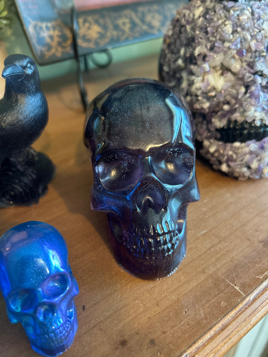 Purple and black large skull