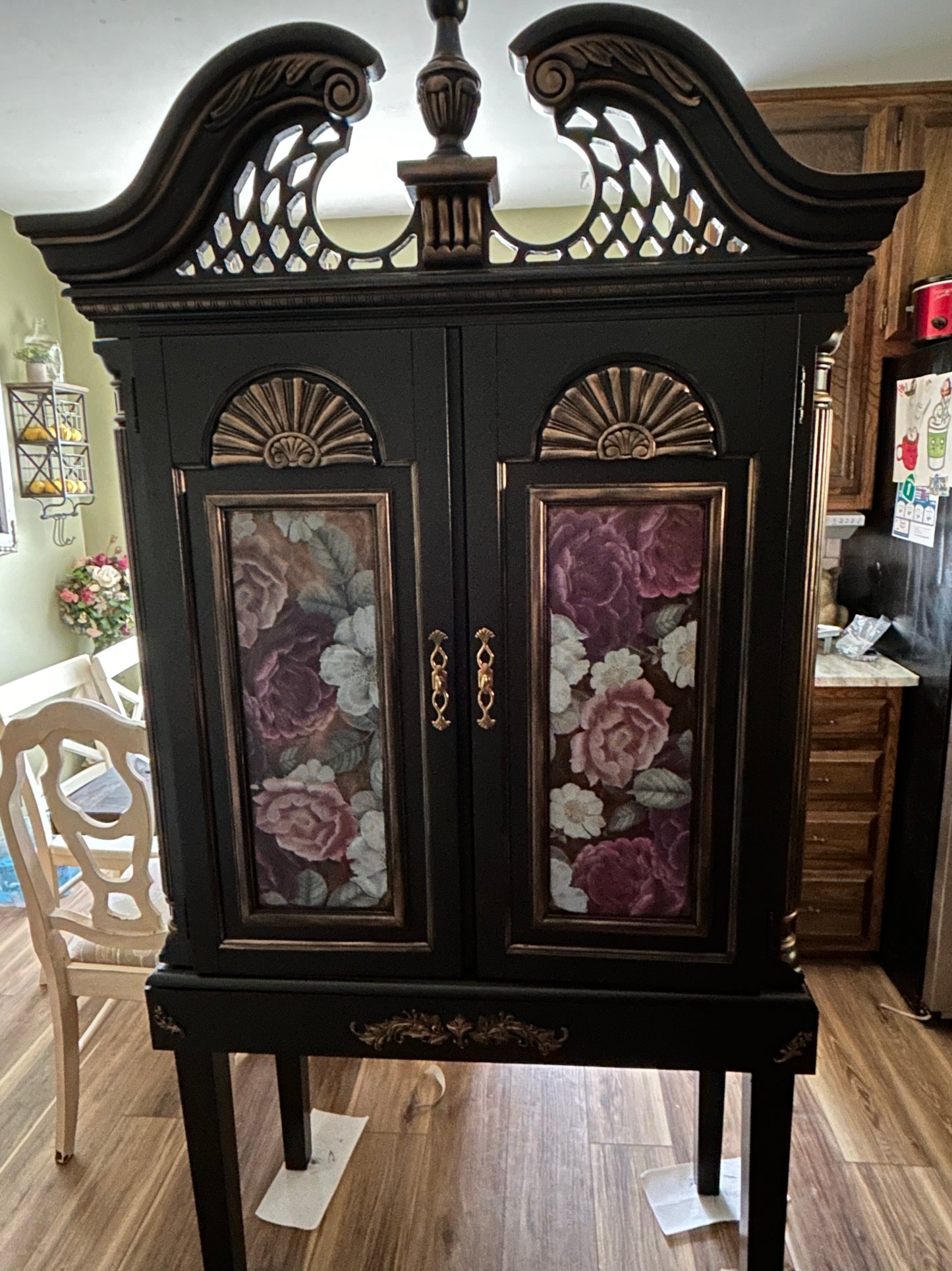 French pavilion shabby sheet cabinet/pantry/wine cabinet