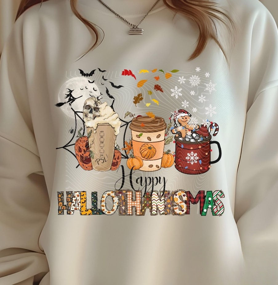 Hallowthanksmas sweat shirt