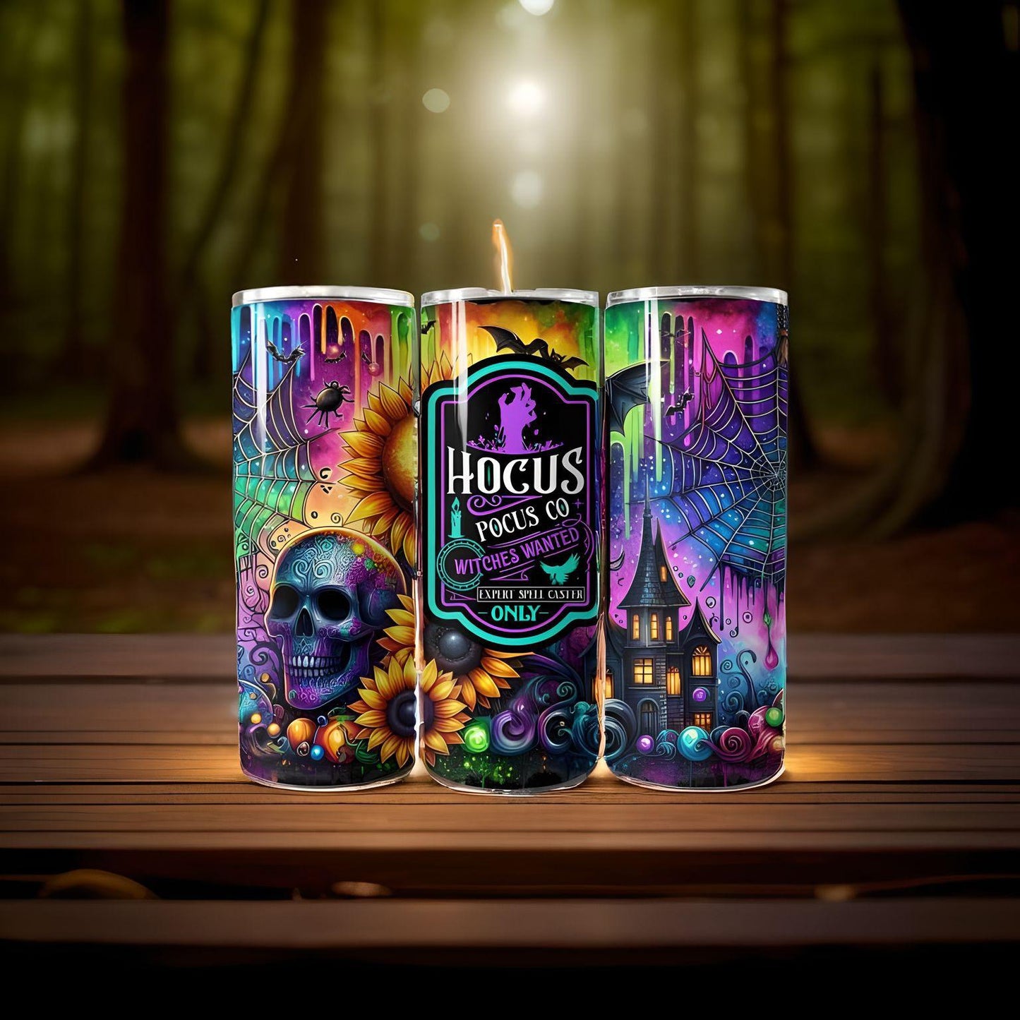 New Hocus Pocus, witch’s wanted 20 ounce skinny Tumbler