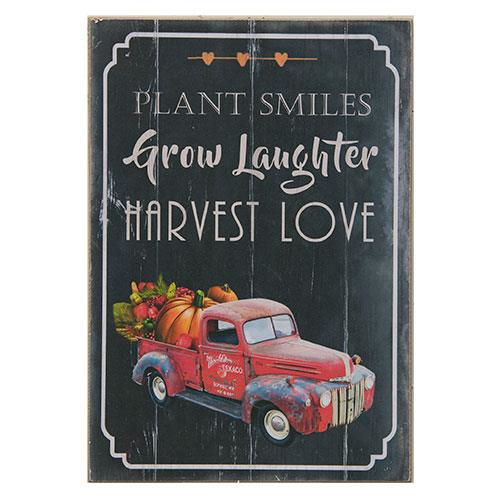 Rustic farmhouse *Plant Smiles Sign, 13x9